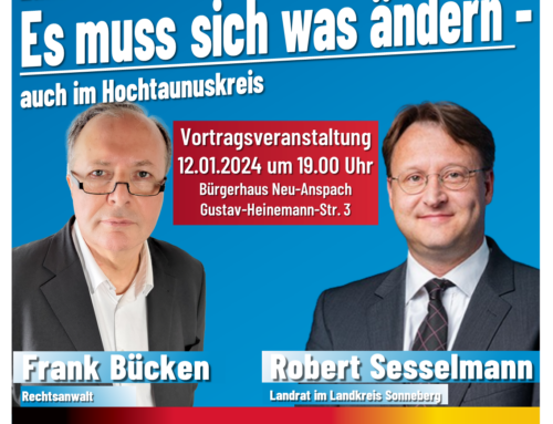 Veranstaltung mit Robert Sesselmann am 12. Januar !